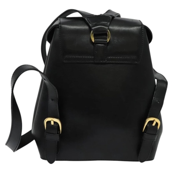 Salvatore Ferragamo Flap Lock Studded Leather Backpack - Picture 2 of 7